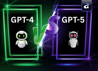 Thumbnail image comparing ChatGPT 5 and ChatGPT 4