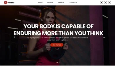 Fitness website Template