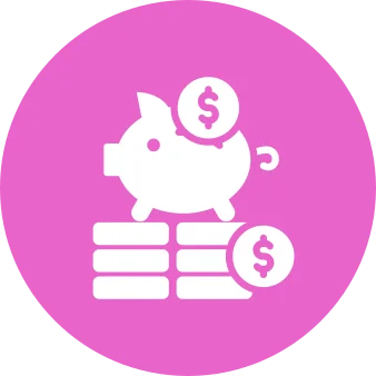 IoT Icon Highlighting Cost Savings