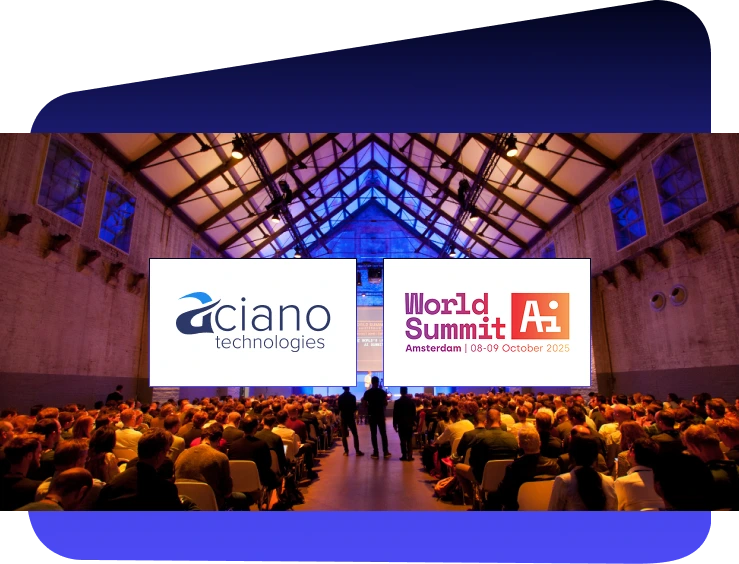 World Summit AI Amsterdam Booth W16 – Aciano Technologies World Summit AI Amsterdam Booth W16 – Aciano Technologies