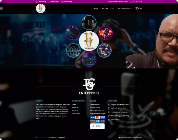 IGC Enterprises Online Shop Design