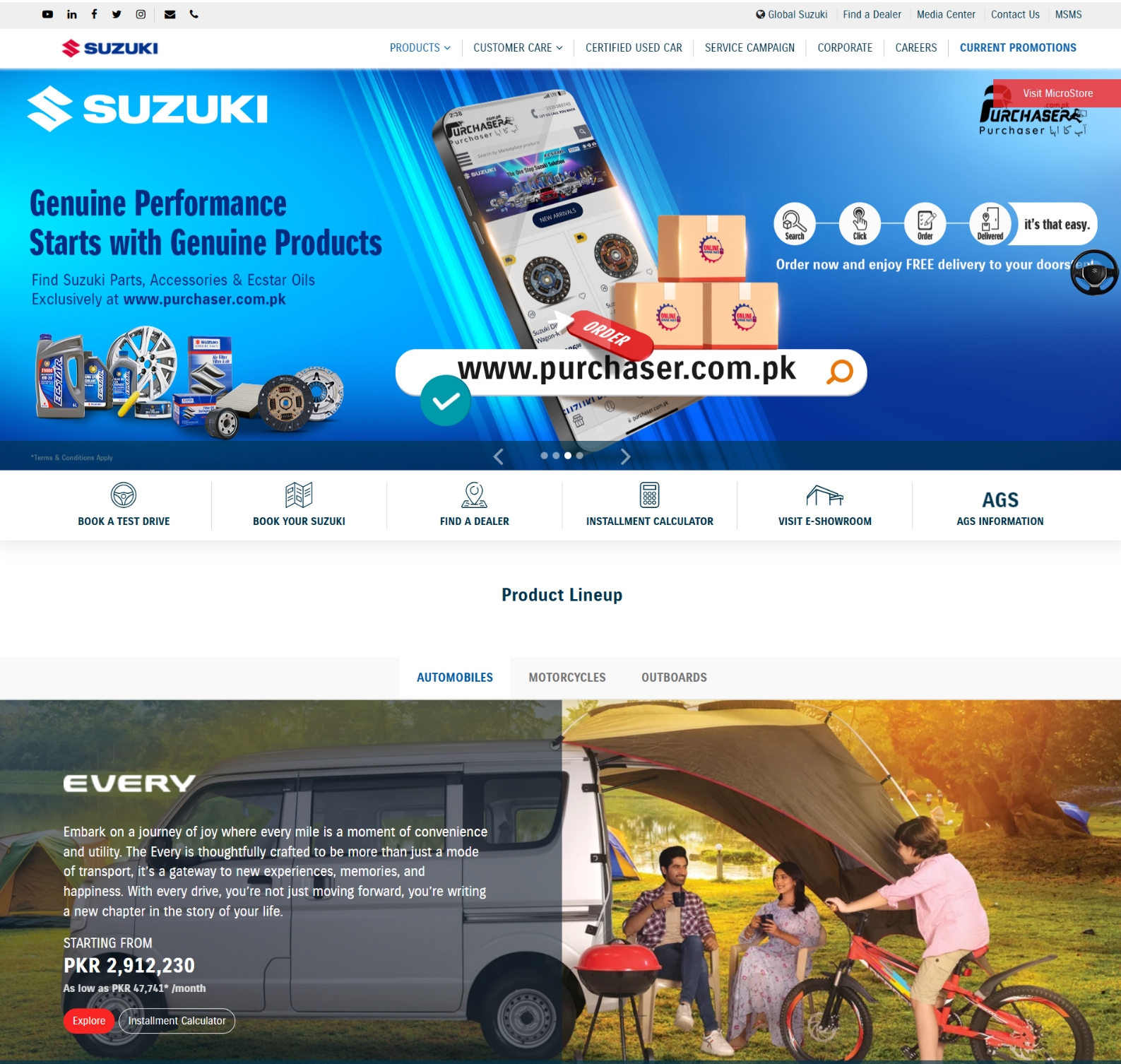 Suzuki Pakistan project showcase