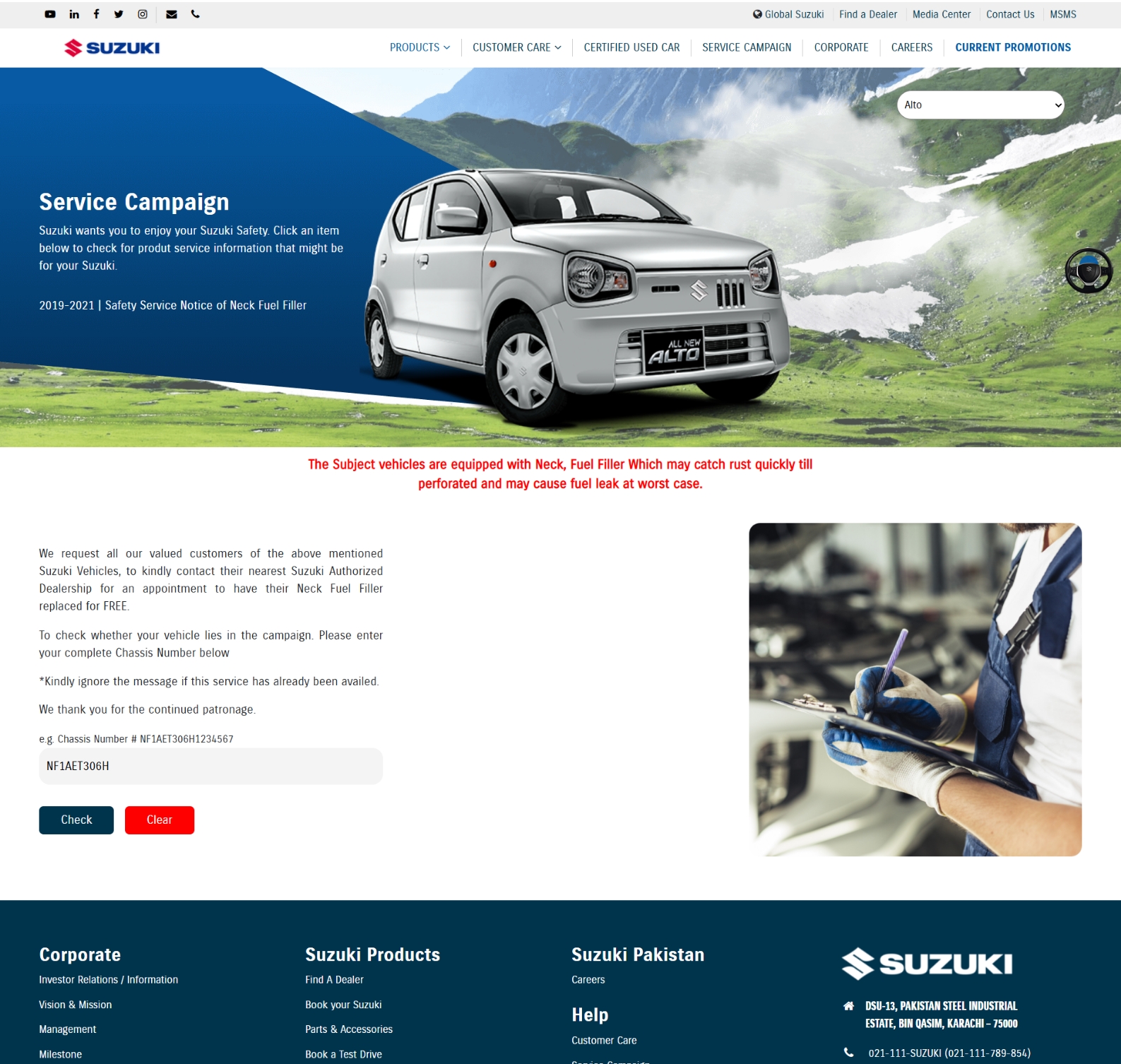 Suzuki Pakistan project showcase